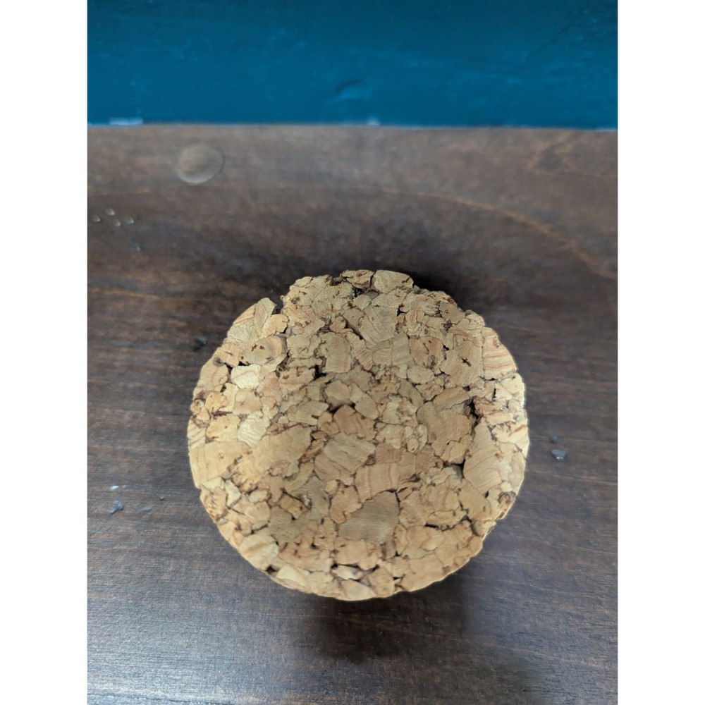 Vintage 70s Hammered Glass Storage/Apothecary Jar W/ Original Cork Stopper 13.5" - Picture 5 of 11